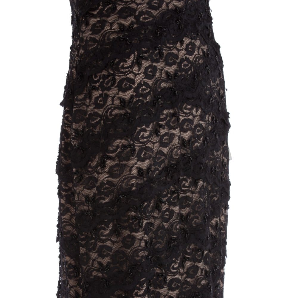 Bernshaw Eliza Long Lace Dress Black - Image 3