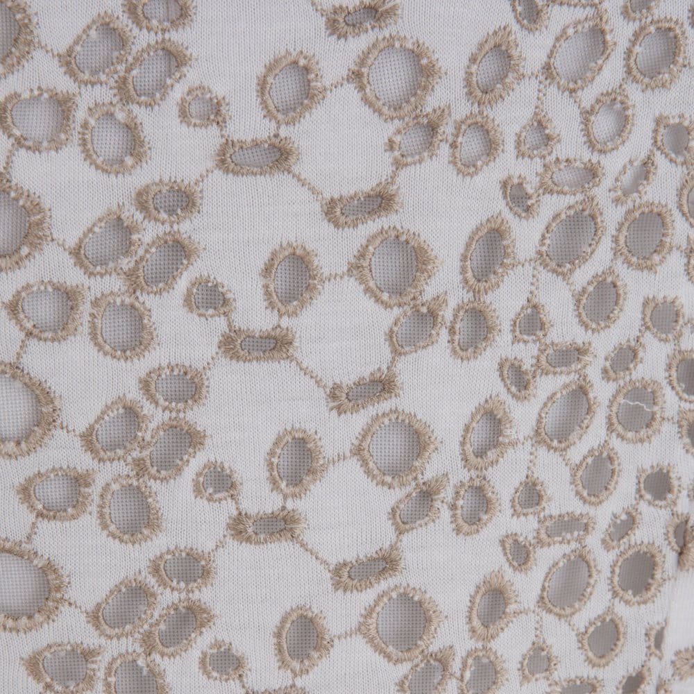 Body Frock Embroidered Cut-Out Circle Dress Cream/Beige - Image 4