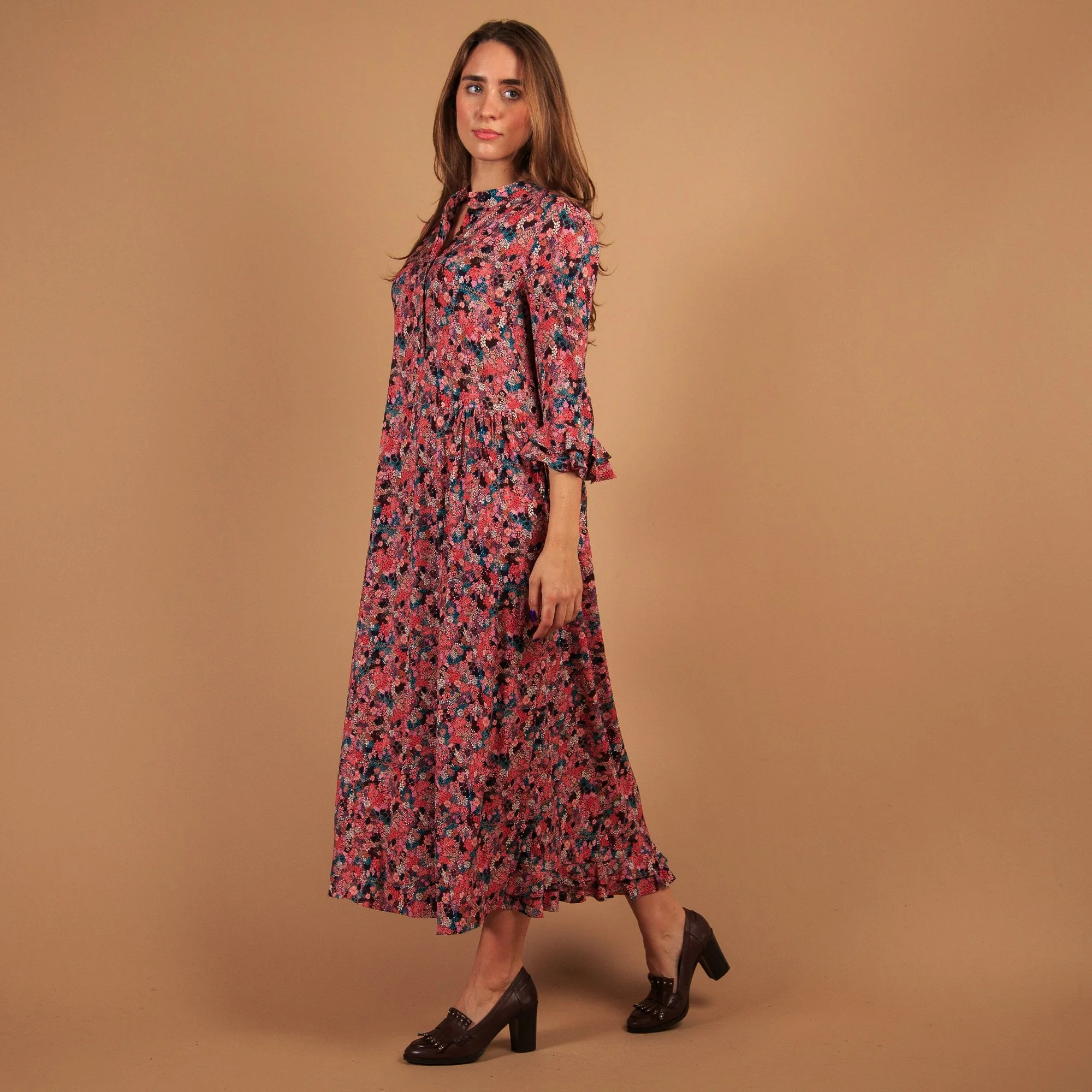 Bruno Premi Tassel Heeled Loafer Chestnut - Image 3