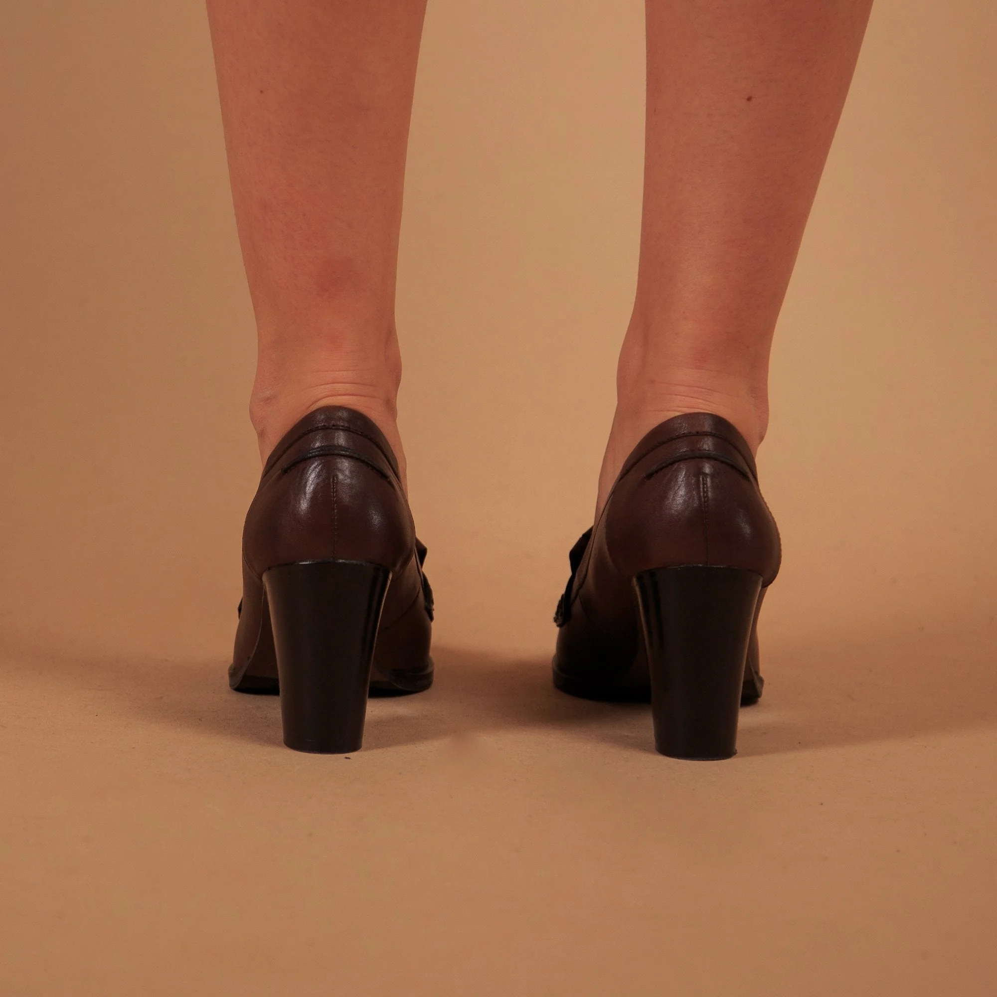 Bruno Premi Tassel Heeled Loafer Chestnut - Image 5