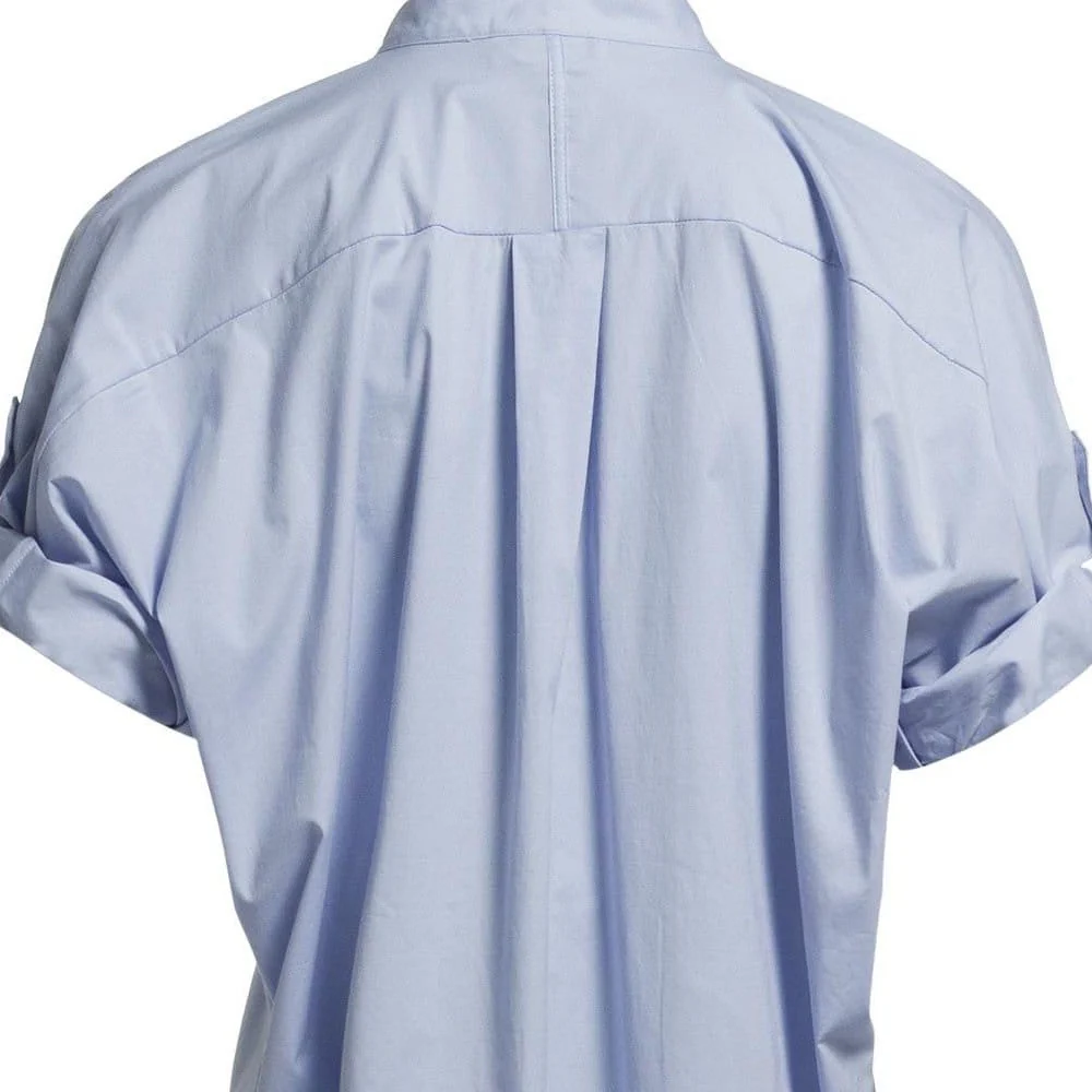 Day Birgir Et Mikkelsen Loose Bodied Shirt With Concealed Breast Pocket Blue - Image 3