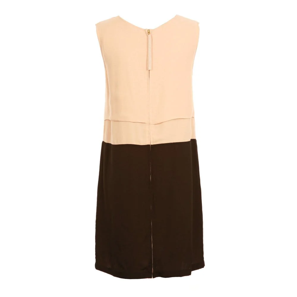 Day Birgir Et Mikkelsen Sleeveless Silk Embroidered Dress Nude/Black - Image 5