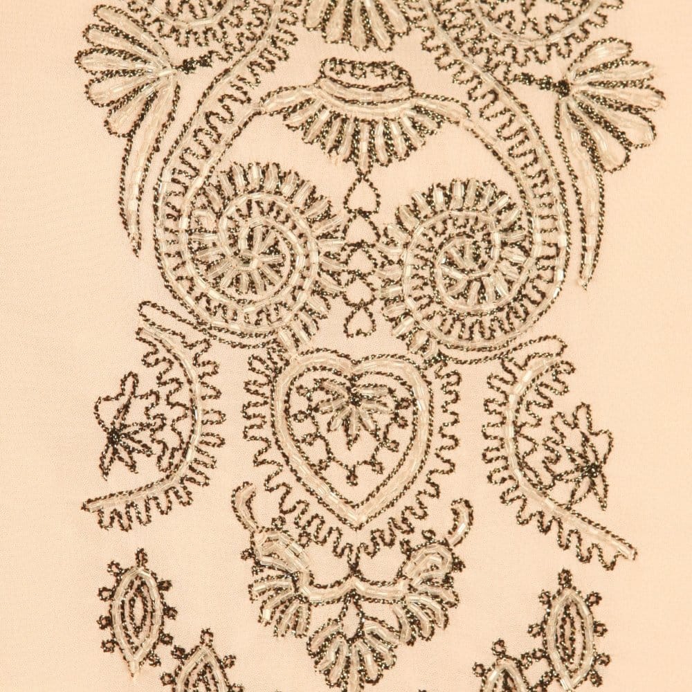 Day Birgir Et Mikkelsen Sleeveless Silk Embroidered Dress Nude/Black - Image 6