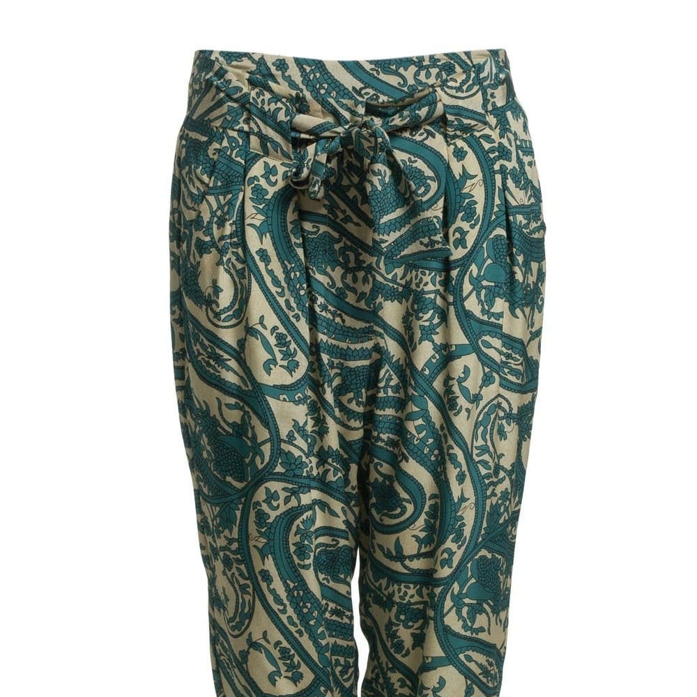 Day Birgir Et Mikkelsen Gesture Print Pant Teal/Ecru - Image 4