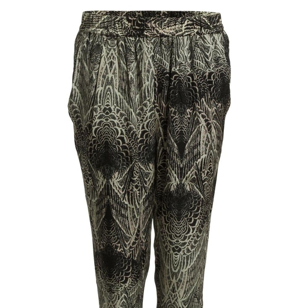 Day Birgir Et Mikkelsen Pinion Feather Print Trouser Grey - Image 4