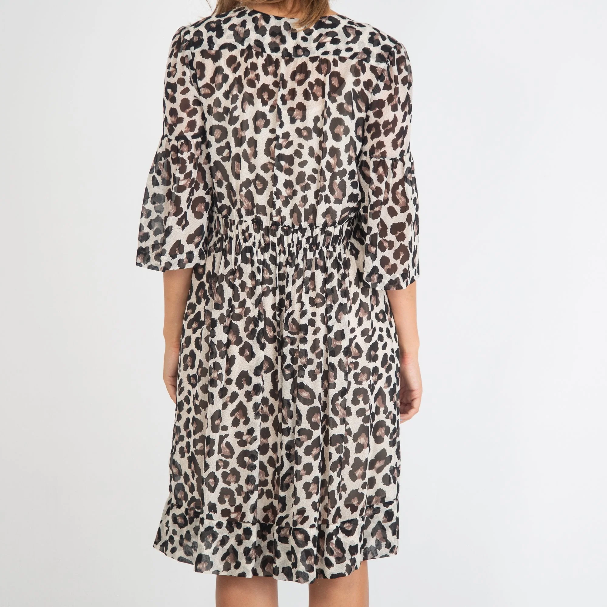 FFC Leopard Print Dress Brown/Black - Image 4