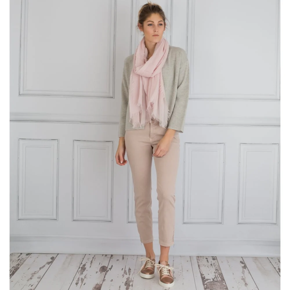 FFC One Button Marl Jacket With Stripe Lining Grey - Image 4