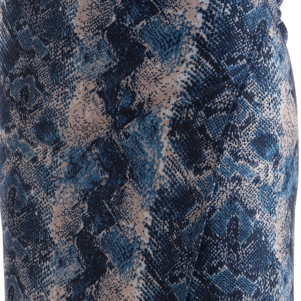 Ilse Jacobsen Snake Print Sarong Blue - Image 4
