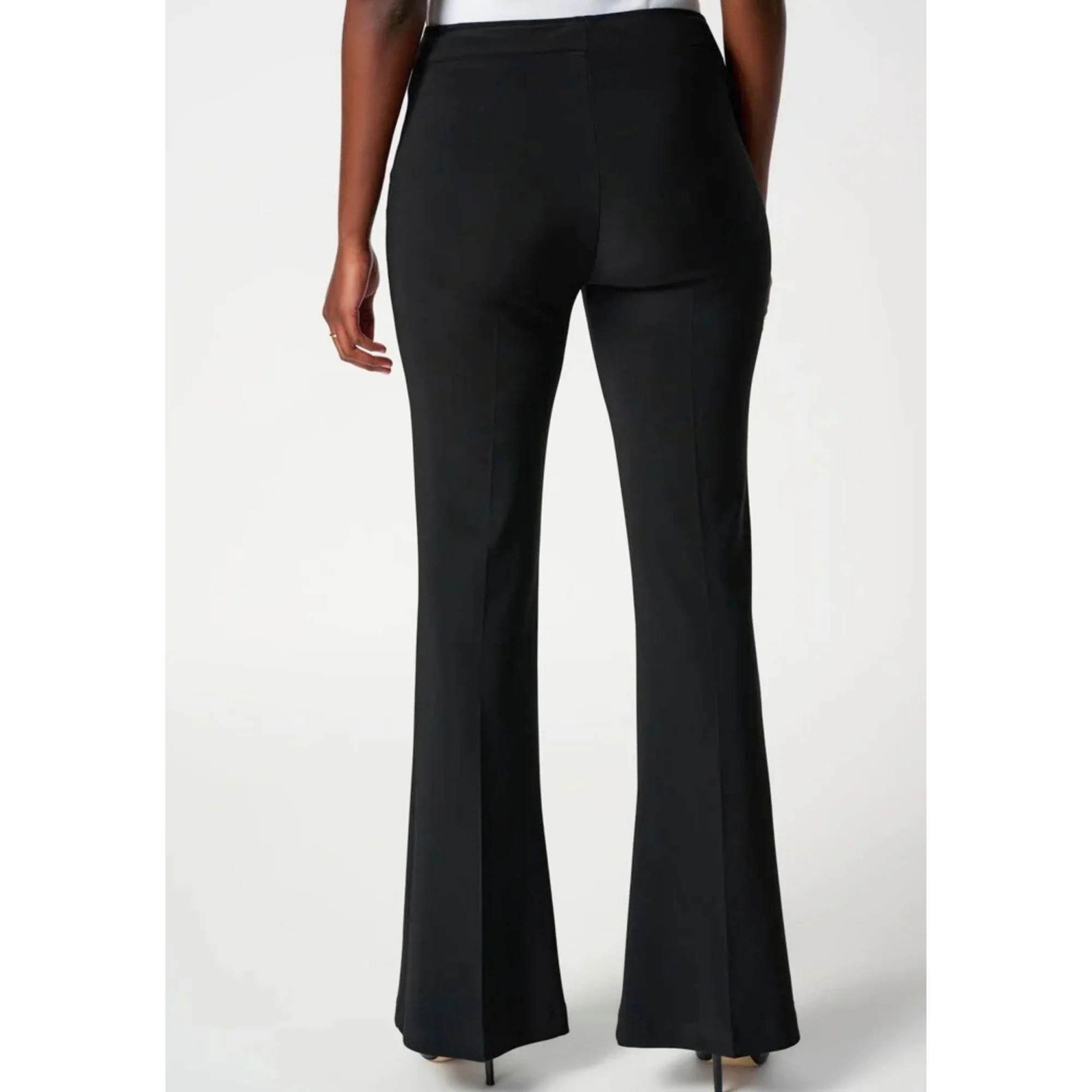 Joseph Ribkoff Pull On Jersey Flared Trouser With Centre Seam Black - Image 4