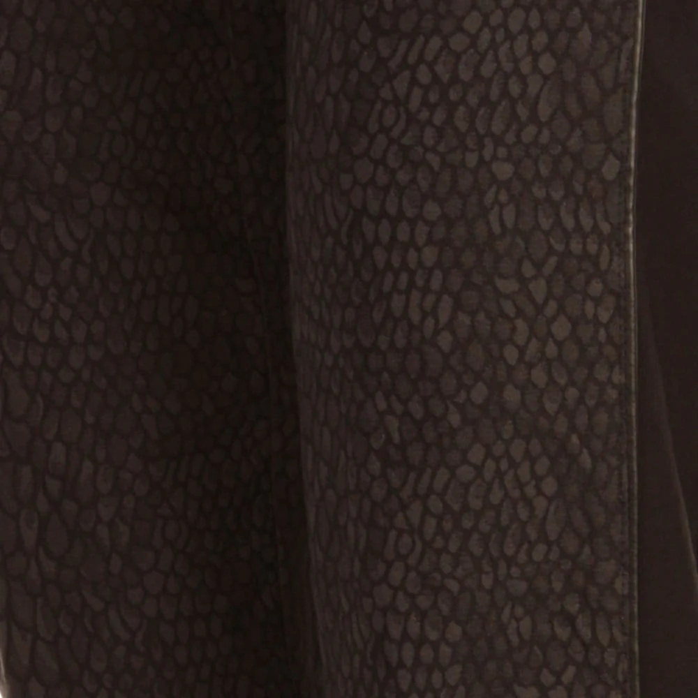 Lisette Scale Print Narrow Pant With Side Pipe Black - Image 8