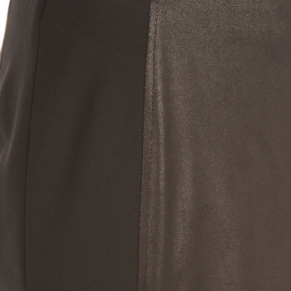 Luisa Cerano Leather And Jersey Skirt Black - Image 3