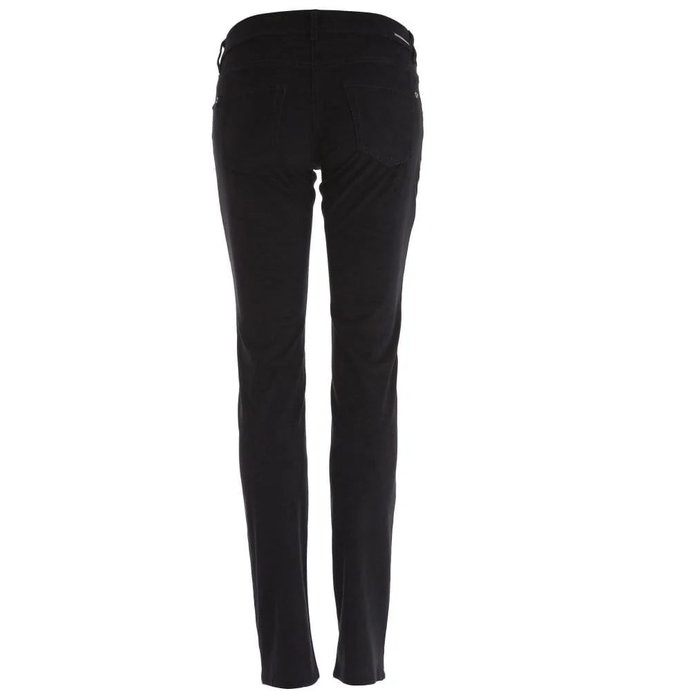 Mac Carrie Pipe Faux Suede Slim Jean Black 32L - Image 4