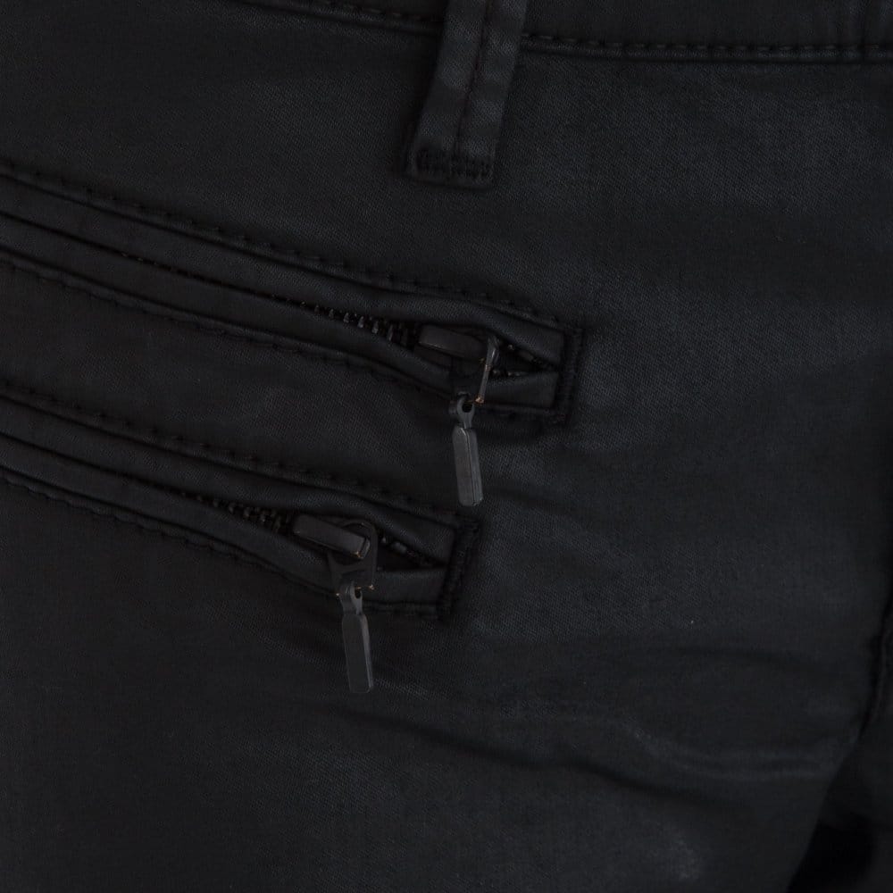 Mac Triple Zip Waxed Jeans With Cotton Stretch Black 32L - Image 5