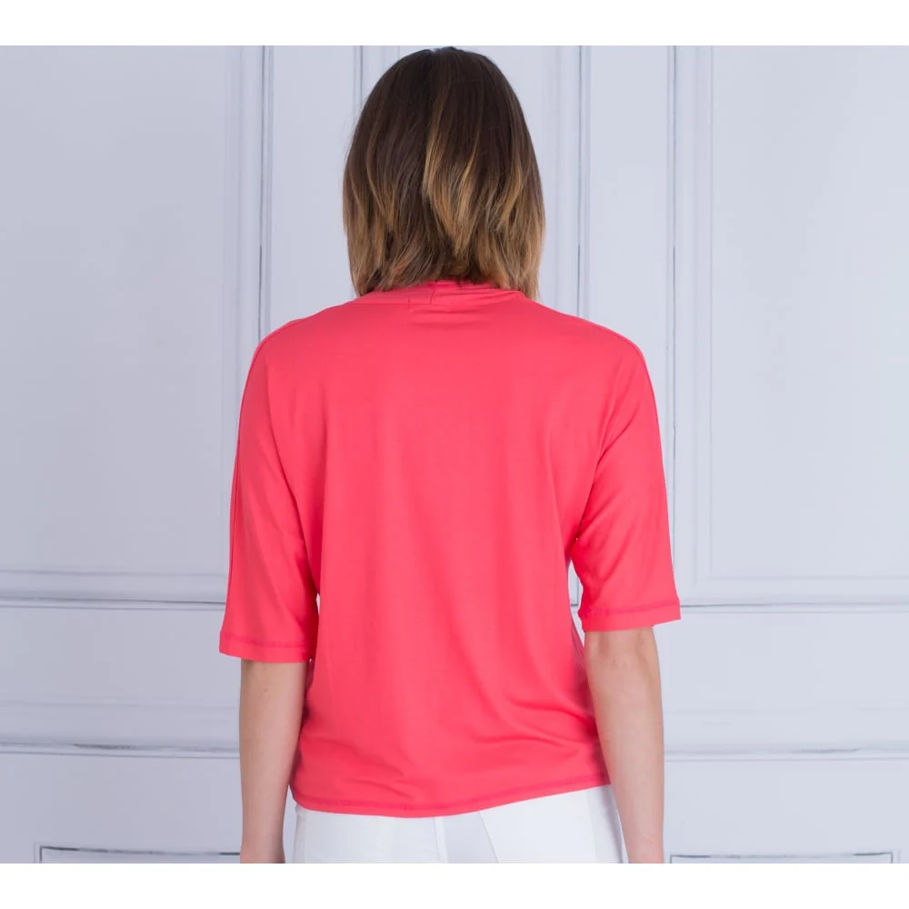 Masai Ili Half Sleeve Tie Front Cardigan Cherry - Image 5