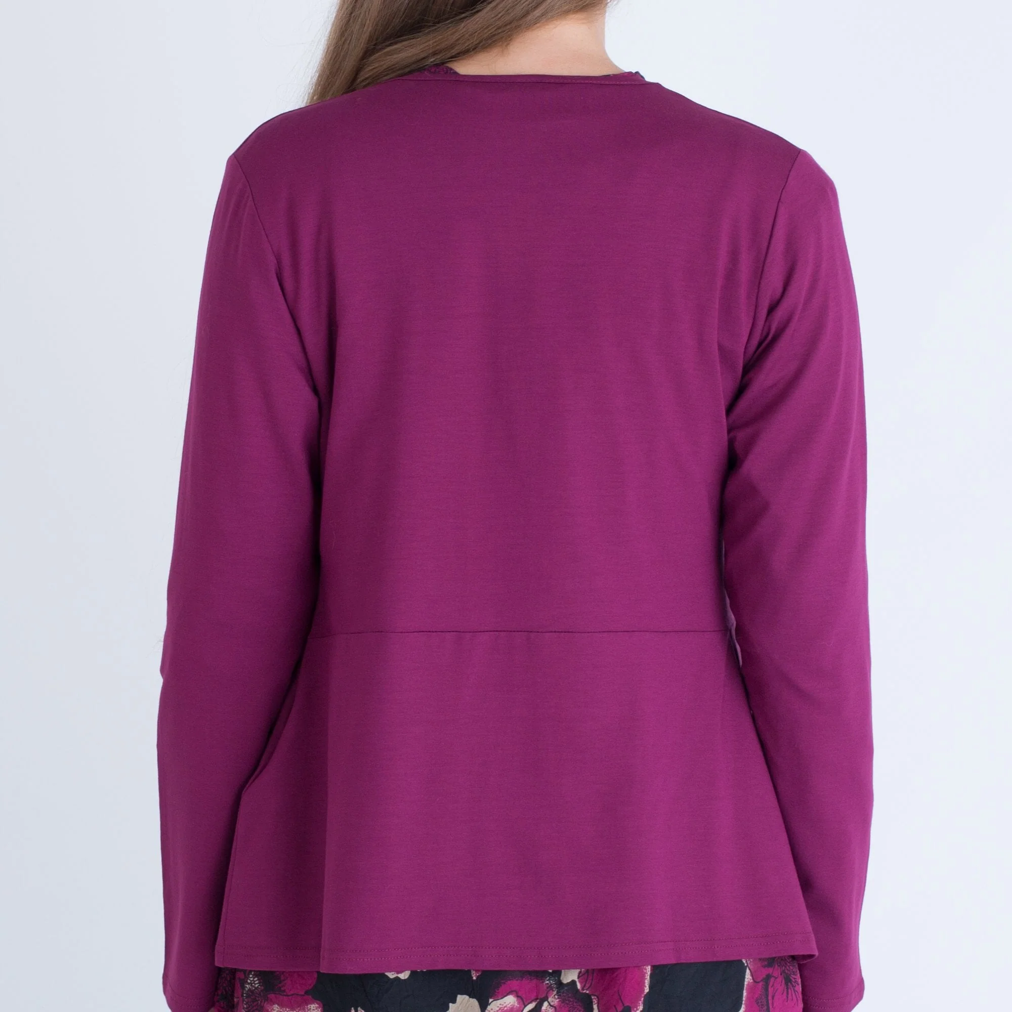 Masai Inger Jersey Cardigan Claret - Image 3