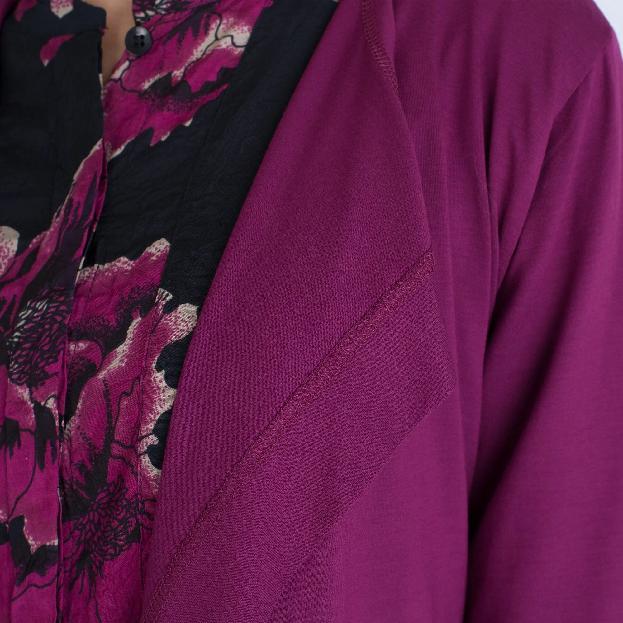 Masai Inger Jersey Cardigan Claret - Image 4