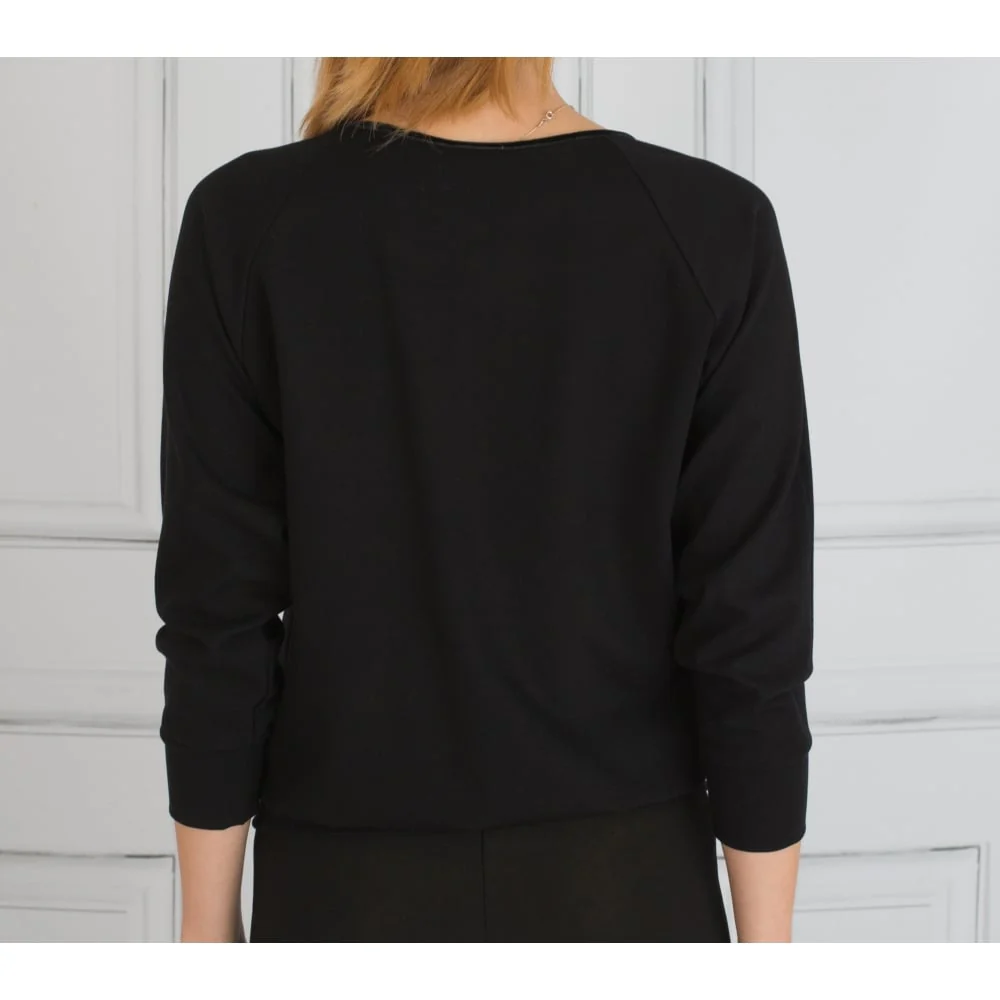 Mee&Thee Lake Louise Sequin Print Sweatshirt Black - Image 4