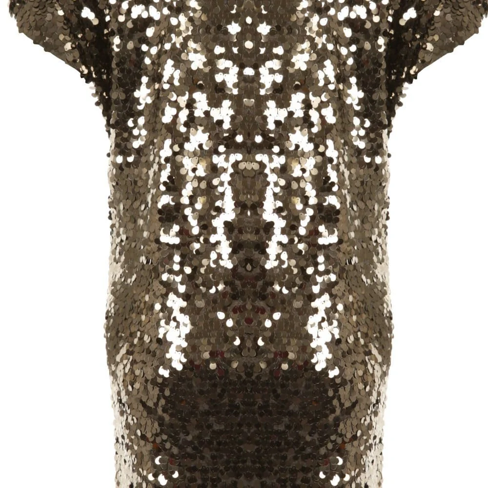 Michael Kors Round Neck Sequin Dress Derby - Image 5