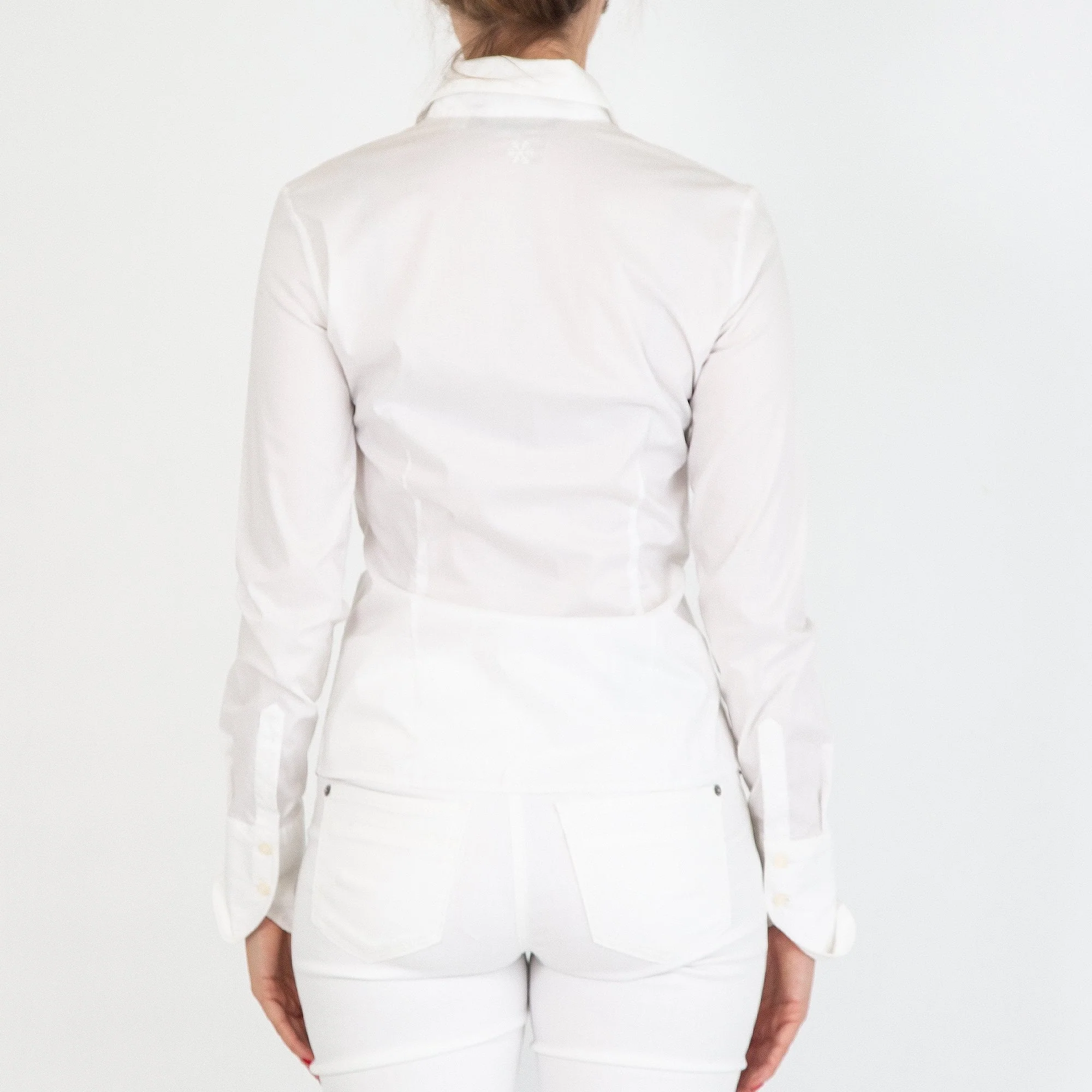 Perfekcija Kate Classic Shirt With Turnback Collar White - Image 4