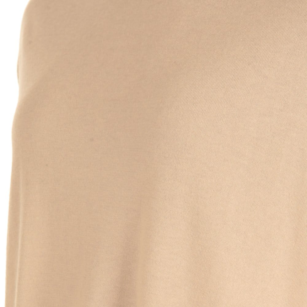 Pinko Fine Top With Round Neck And Dipped Back Detailing Light Beige - Image 3