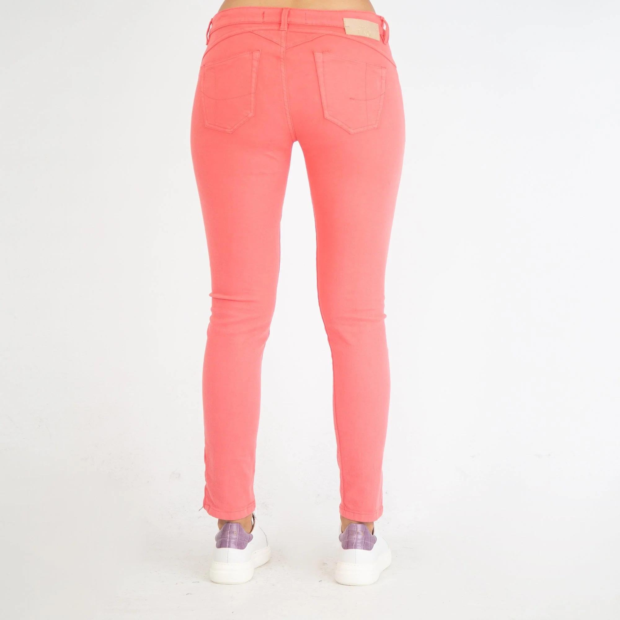 Pinko Soft Skinny Jeans Coral - Image 3