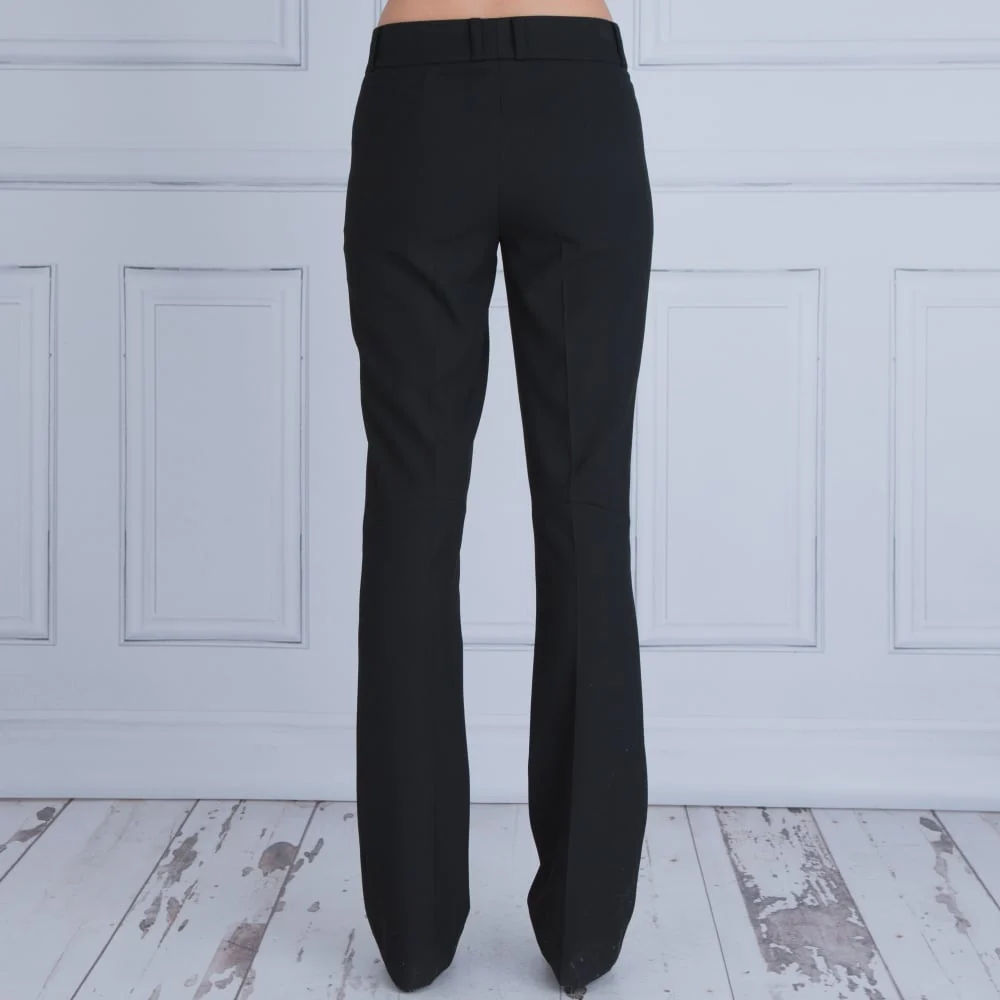 Riani Long Leg Bootcut Side Zip Detail Trouser Black - Image 3