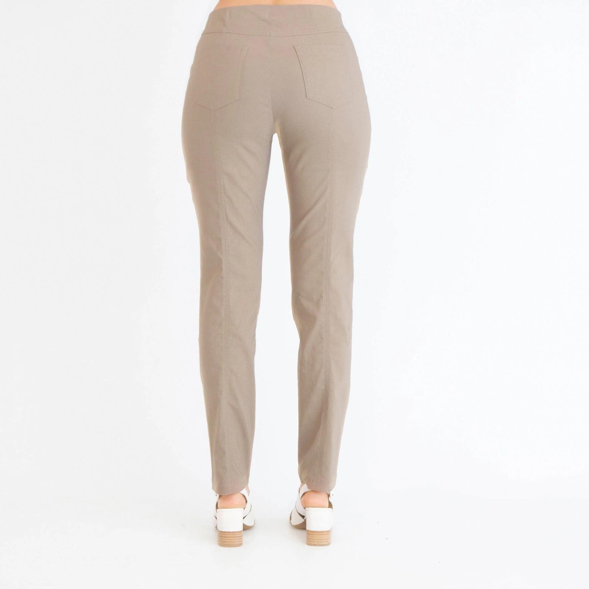 Robell Bella 78cm Slim Leg Trouser Taupe 51559 5499 - Image 3