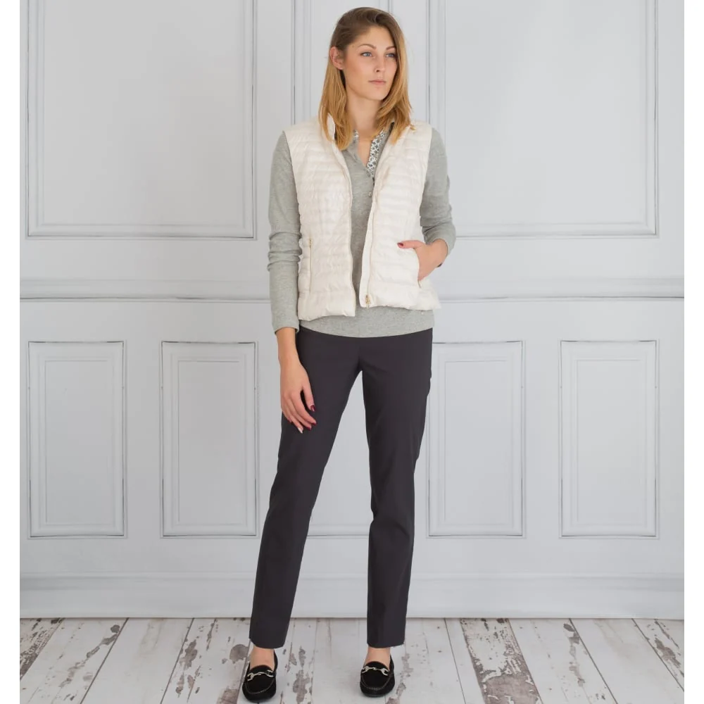 Robell Marie Classic Long Trousers 78cm Charcoal - Image 3