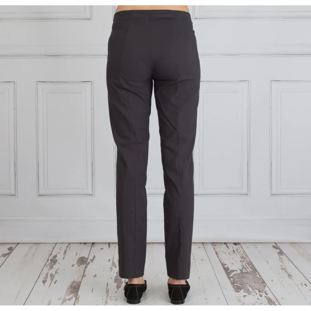 Robell Marie Classic Long Trousers 78cm Charcoal - Image 4