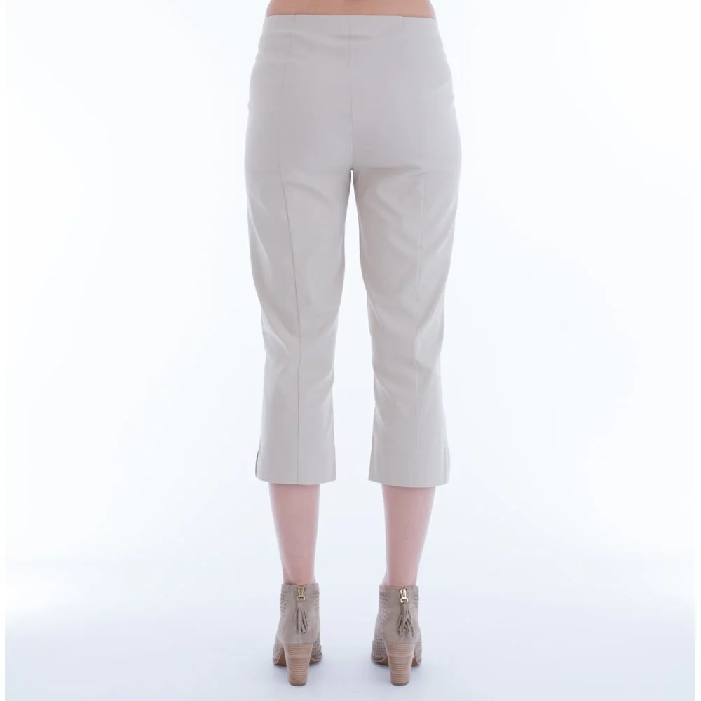 Robell Marie Cropped Pant Sand 51576 - Image 3