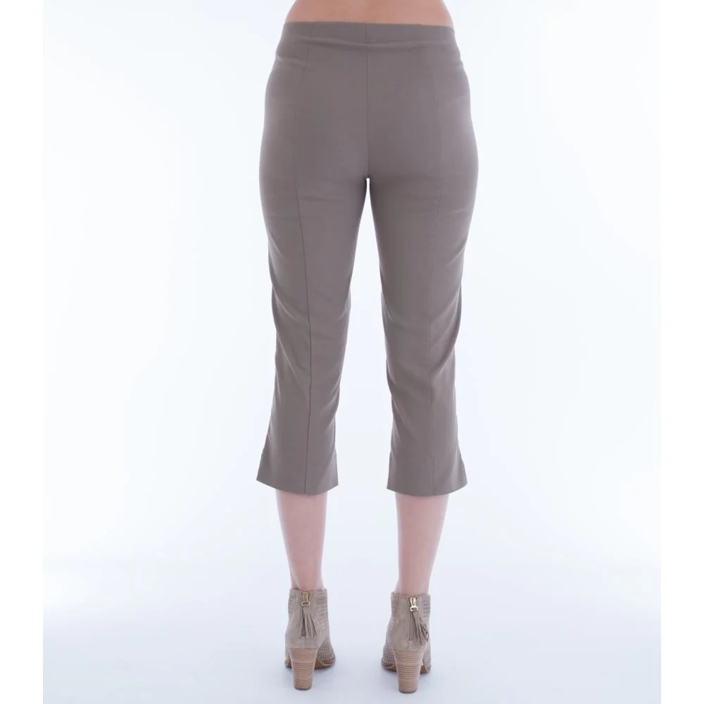 Robell Marie Cropped Pant Taupe 51576 - Image 3