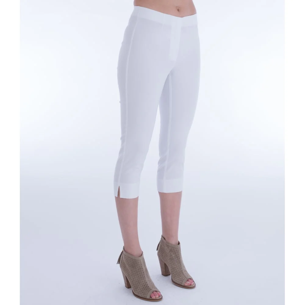 Simclan Cropped Capri Trouser White 1564-42 - Image 3