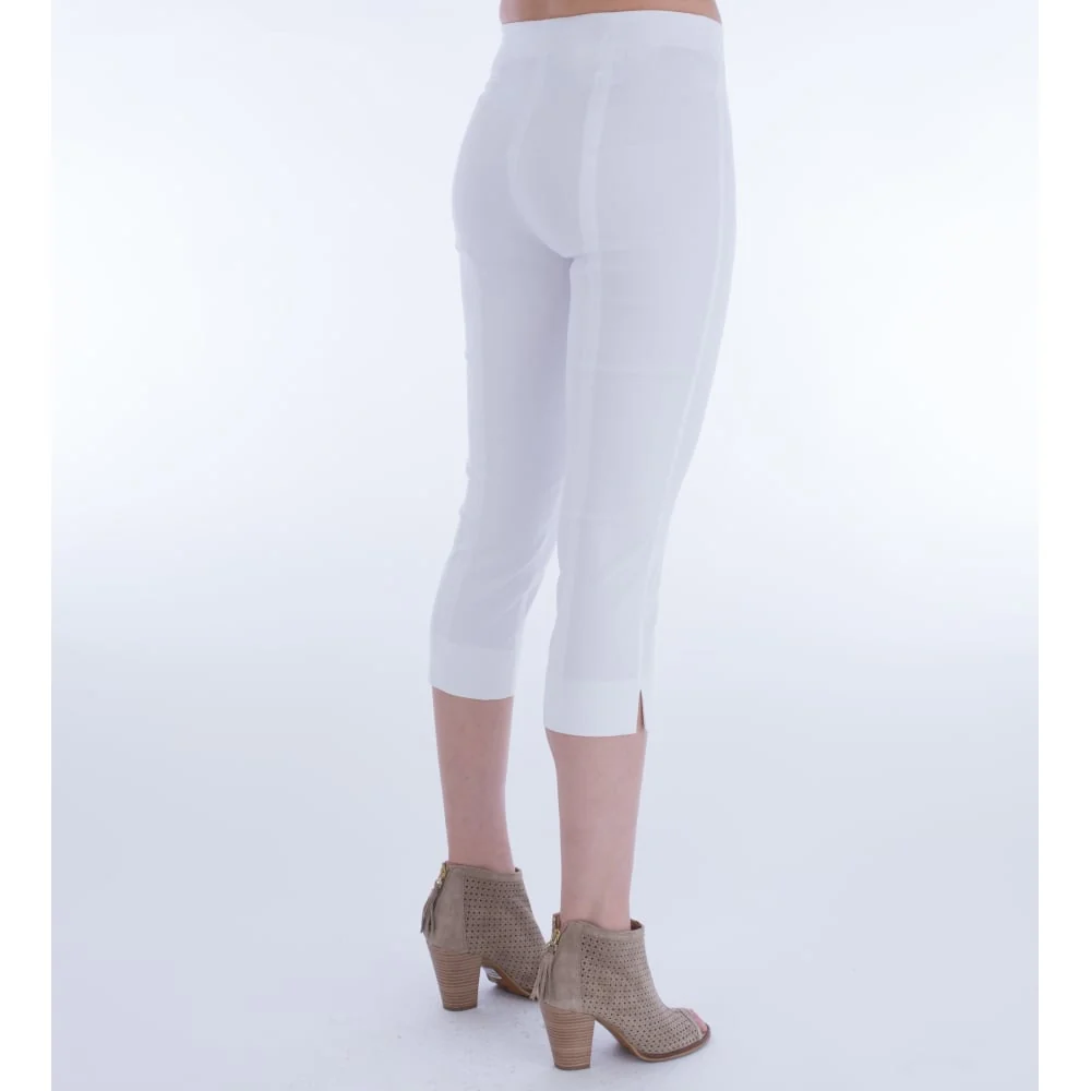 Simclan Cropped Capri Trouser White 1564-42 - Image 4