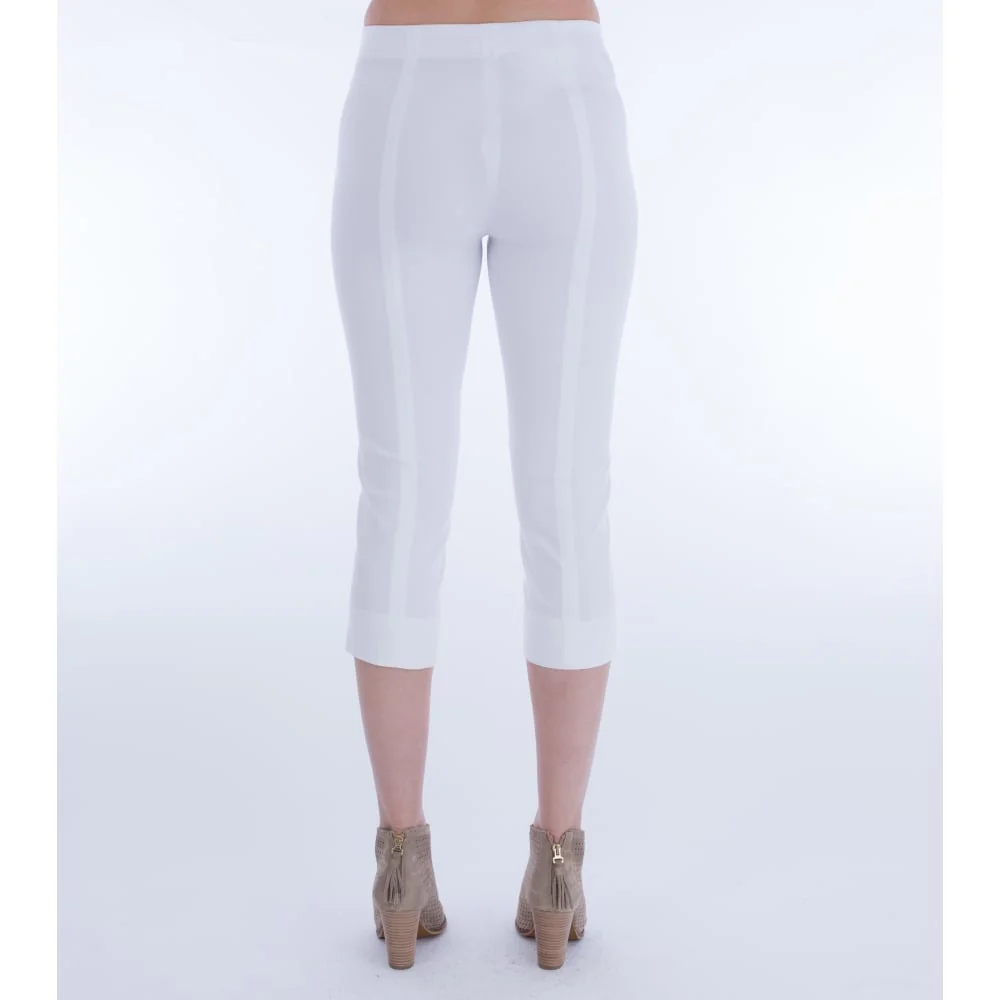 Simclan Cropped Capri Trouser White 1564-42 - Image 5