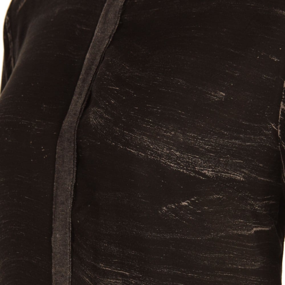 Tina & Jo Oversized Scratch Print Blouse With Mandarin Collar Brown/Black - Image 4